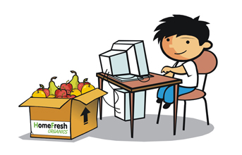grocery delivery graphic